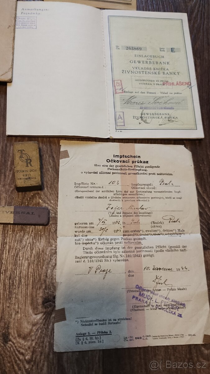 Plaketa, bankovky atd. - 7