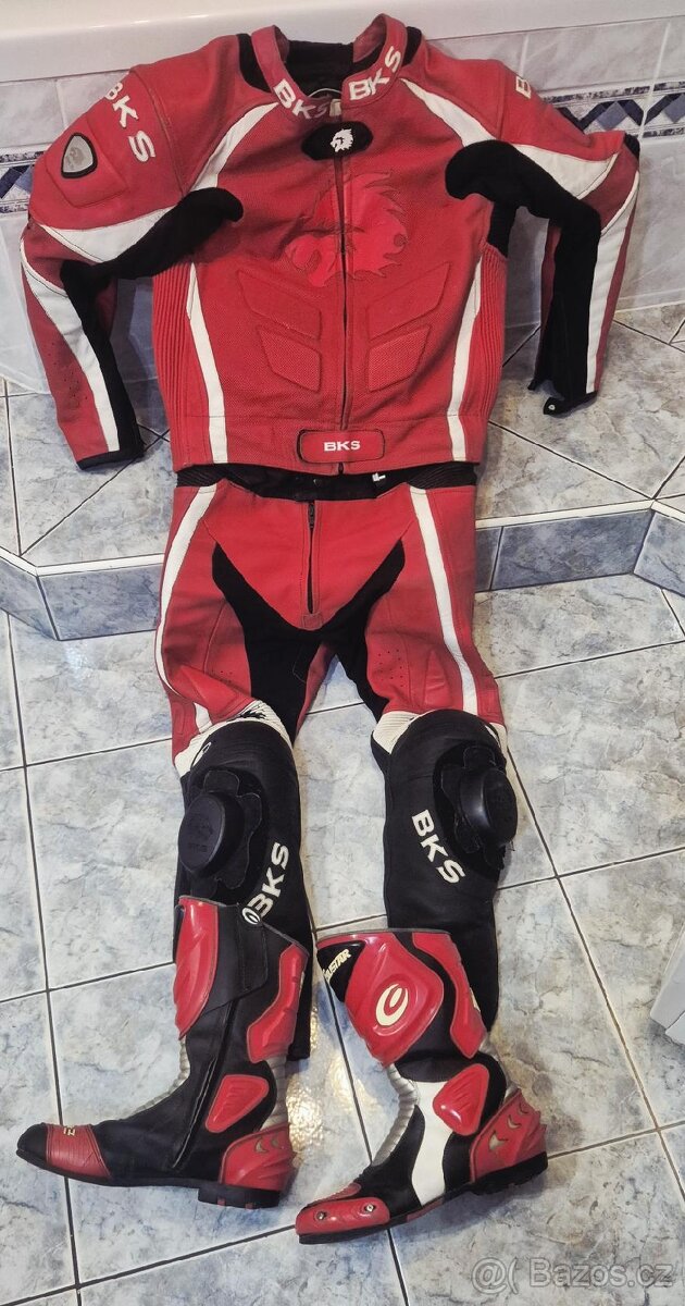 moto kombinéza dvoudílná BKS - 7