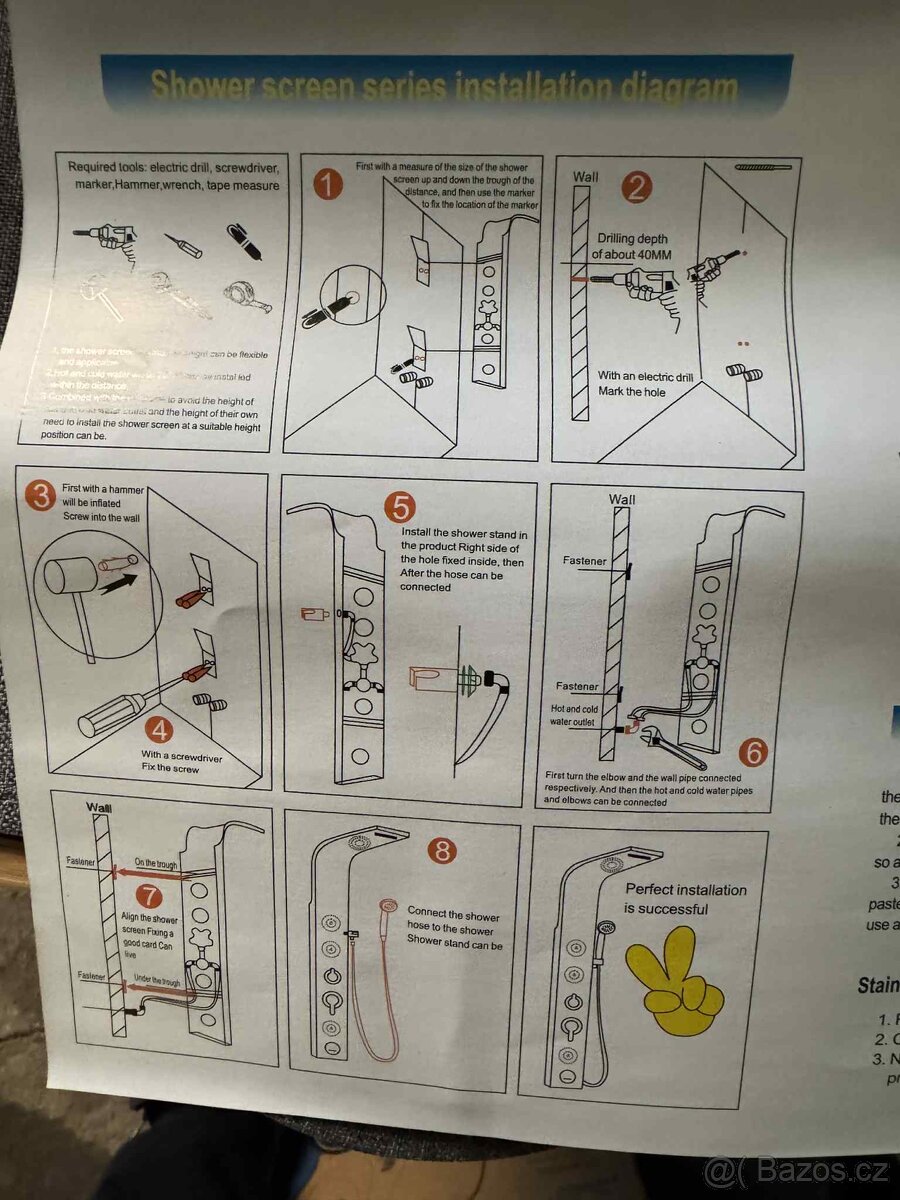 LED Sprchový panel - 7