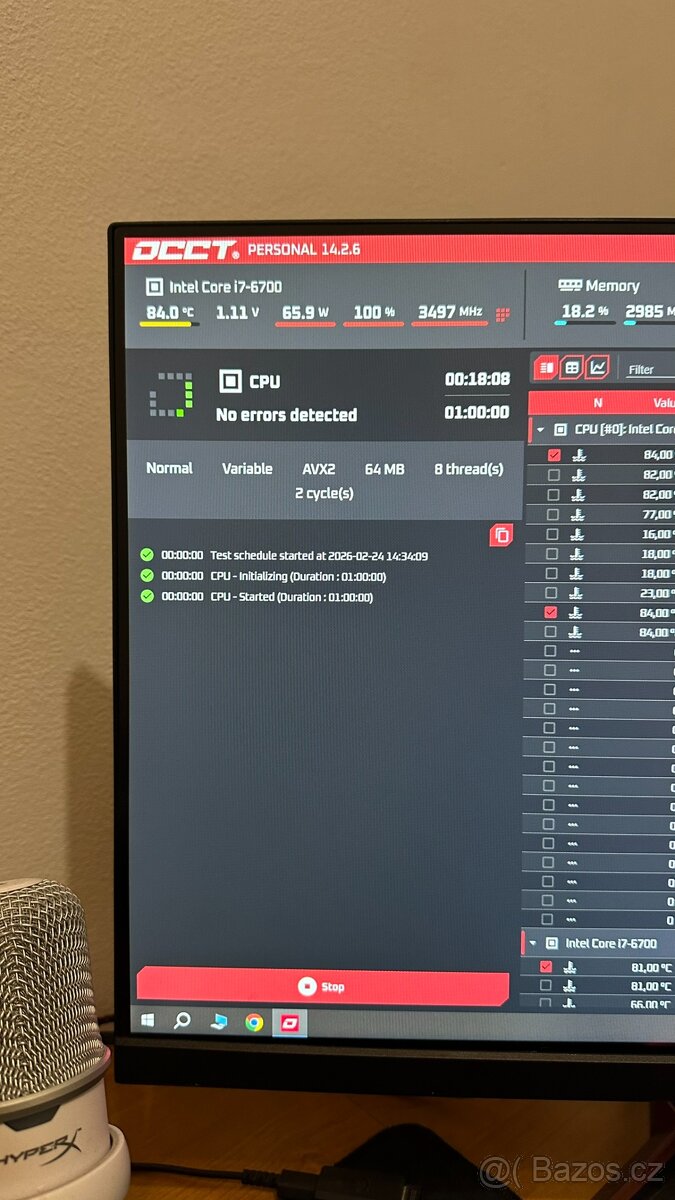 MSI B250M PRO-VH + i7-6700 (4C/8T) - 7