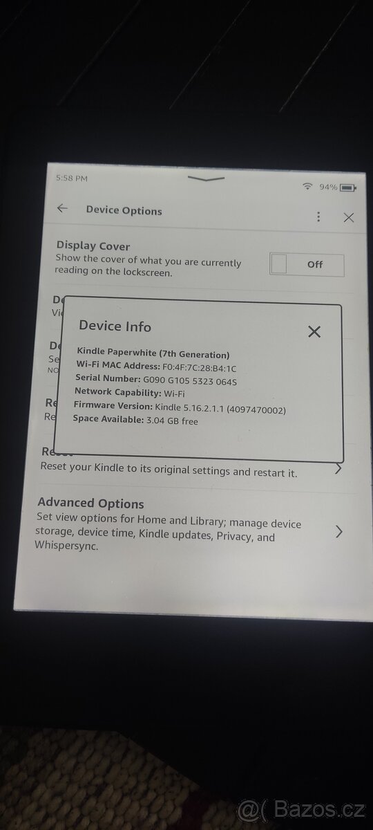 Čtečka Amazon Kindle Paperwhite 7 generace 4 gb - 7