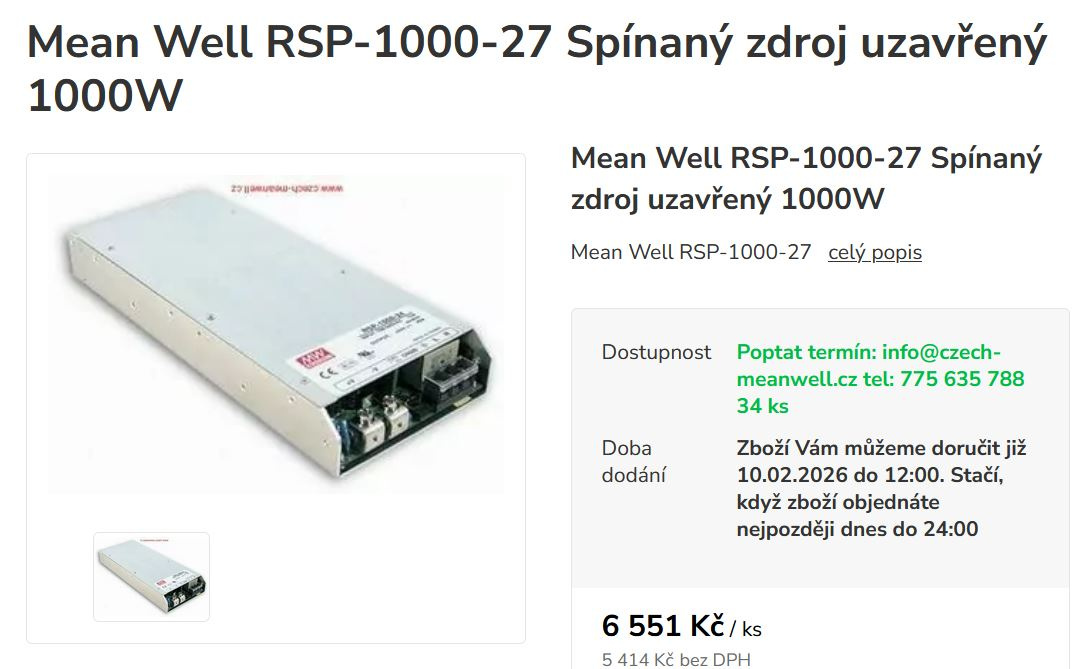 Spínaný zdroj 24-30V - 7