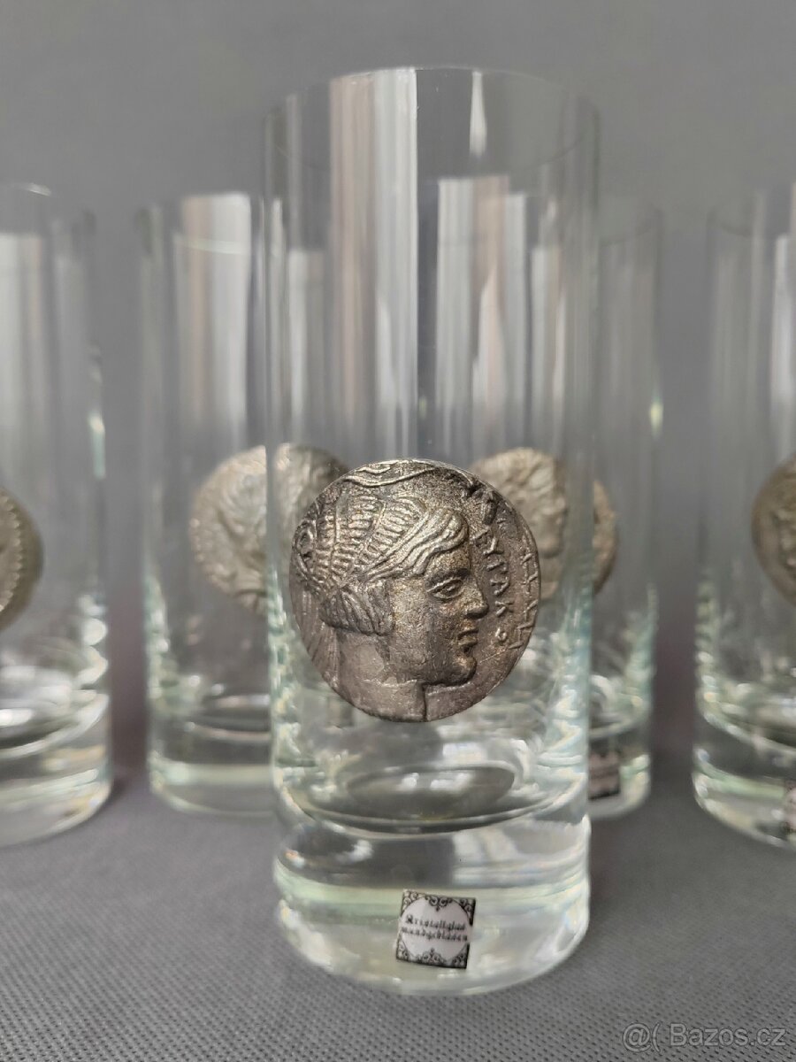 Krásná sada sklenic z foukaného křišťálu od Nastal (Německo) - 7