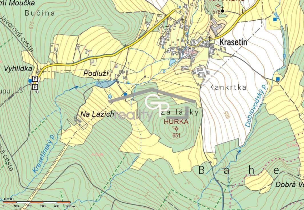 Prodej louky u obce Krasetín - Holubov - 7