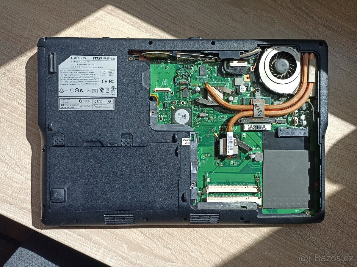 Funkční notebook MSI CX600 na náhradní díly - 7