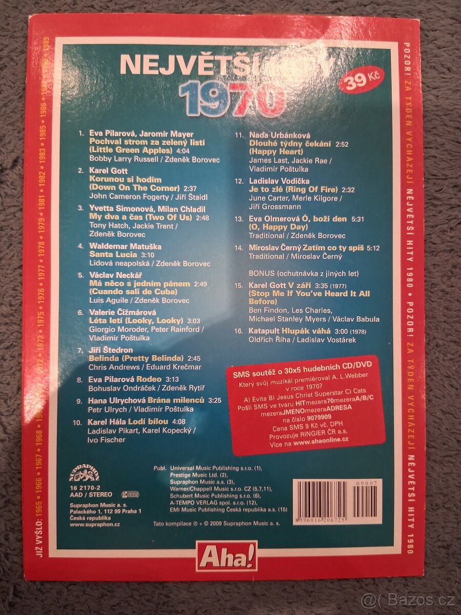 CD originál - Největší hity /cena sada/. - 7