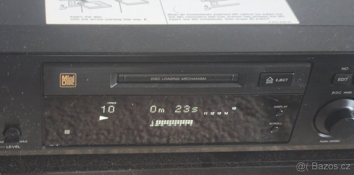 Minidisk Minidisc Sony MDS-302(1995),Japan ,čti popis - 7