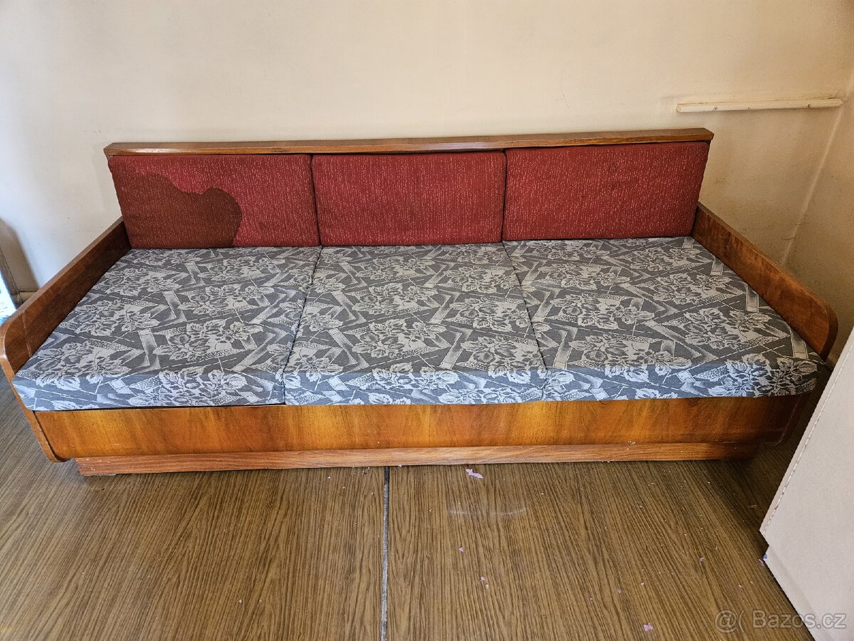 Rozkládací gauč, bez matrací - 7