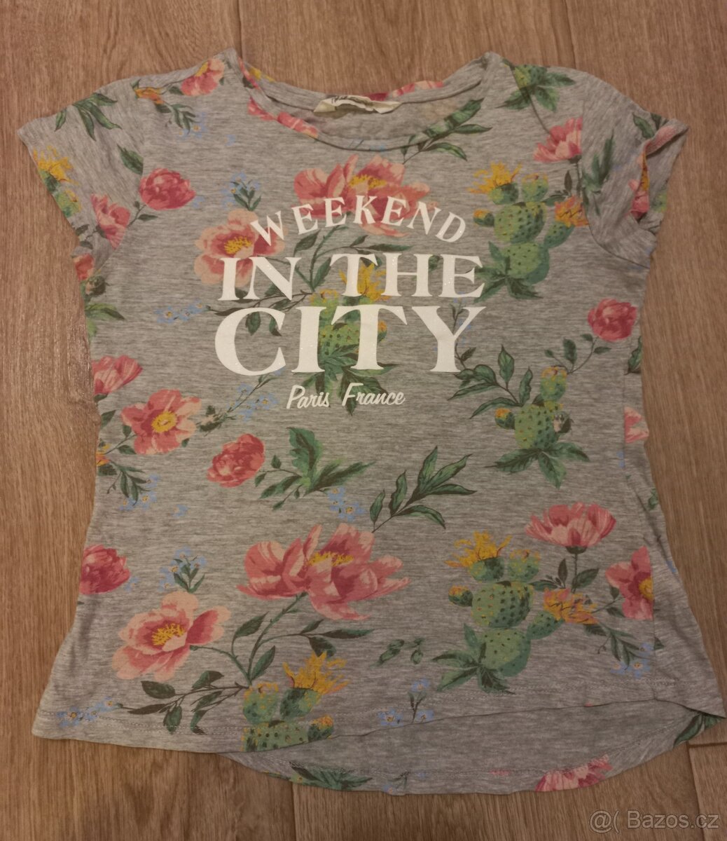 3x Legíny, džínové legíny, vel.12-14 let +3x triko zdarma - 7