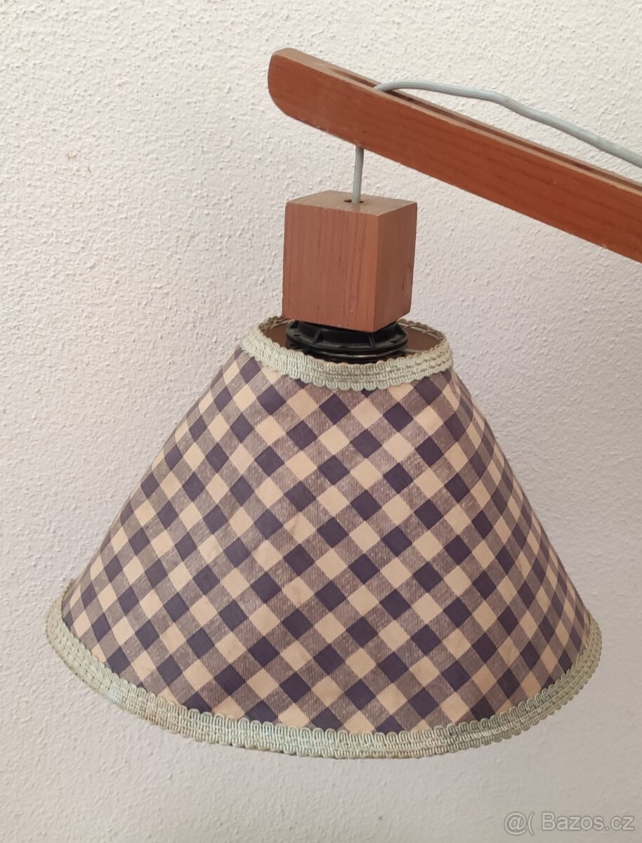Lampa s poličkou nebo polička s lampou retro 200,- Kč - 7