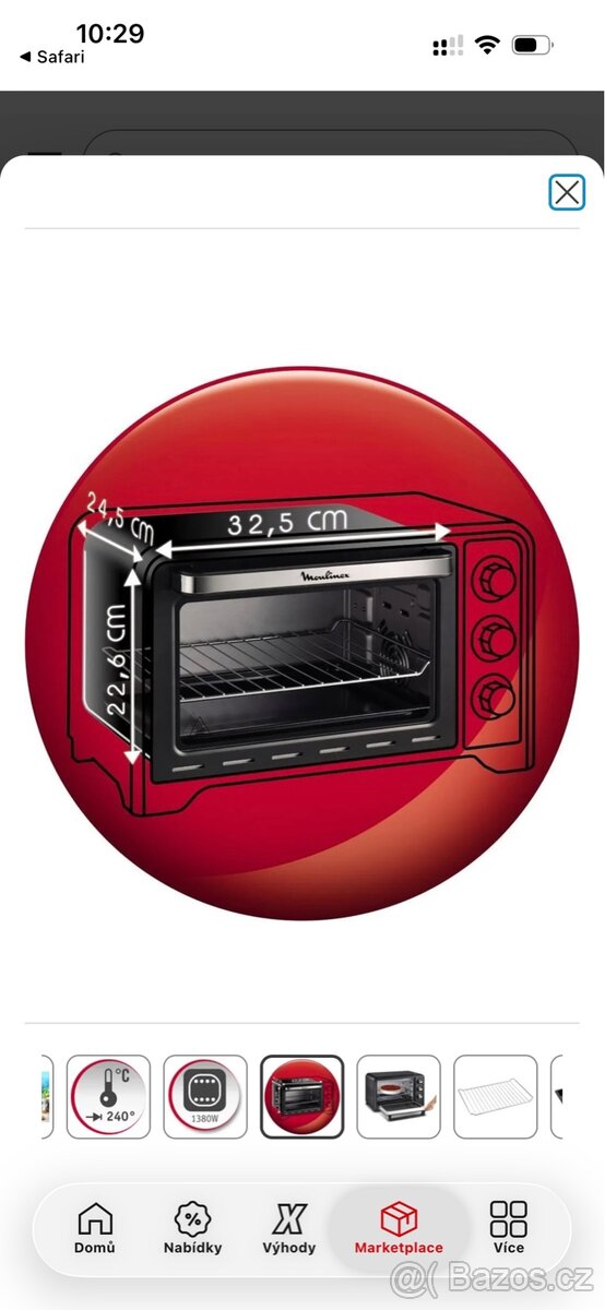 Mini trouba Moulinex Optimo 19 L - 7