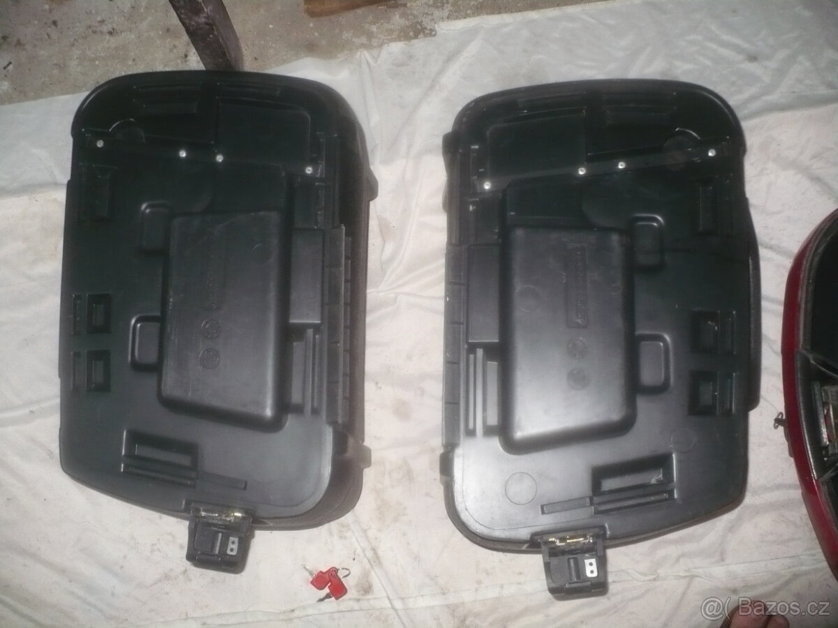 Motokufry Hepco-Becker+ nosič, držáky Monorack,tankvak.... - 7