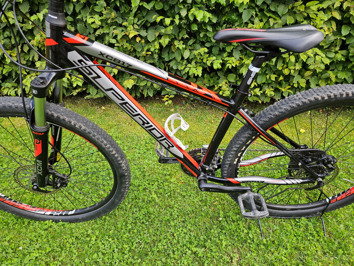 27,5" horské hliníkové kolo SUPERIOR, rám 16", DEORE - 7