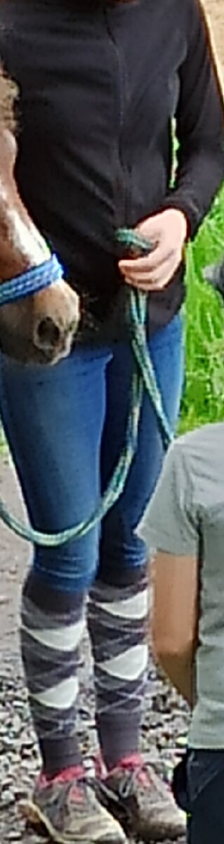 Prodám džínové rajtky HKM Pro Team vel. 176 - 7