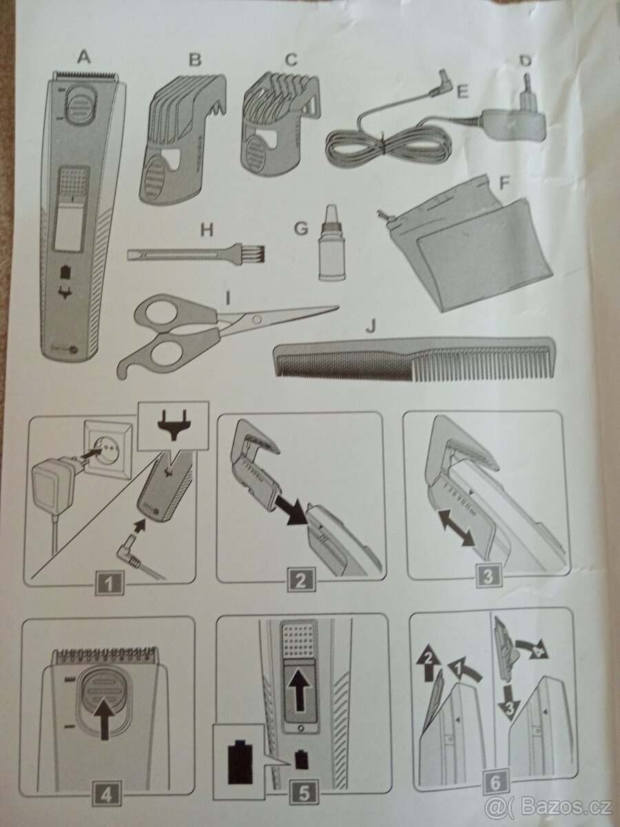 Prodám zastřihovač vlasů SWITCH ON HT-D0201 - 7