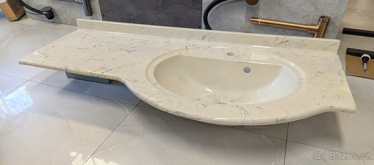 Umyvadlo z mramoru 125cm - 7