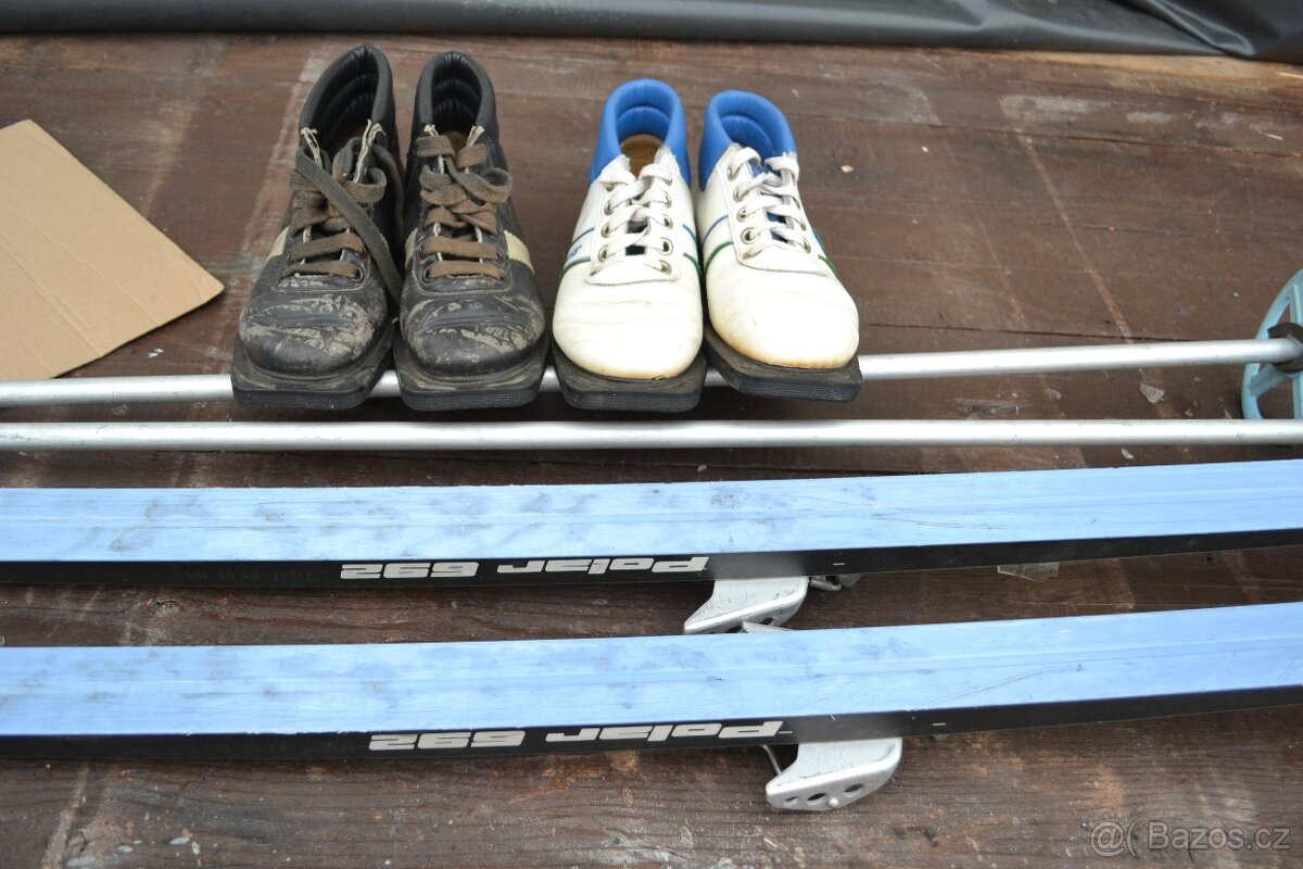 běžky 180cm boty EU 39 Botas , NN 75 vázko a hole - 7