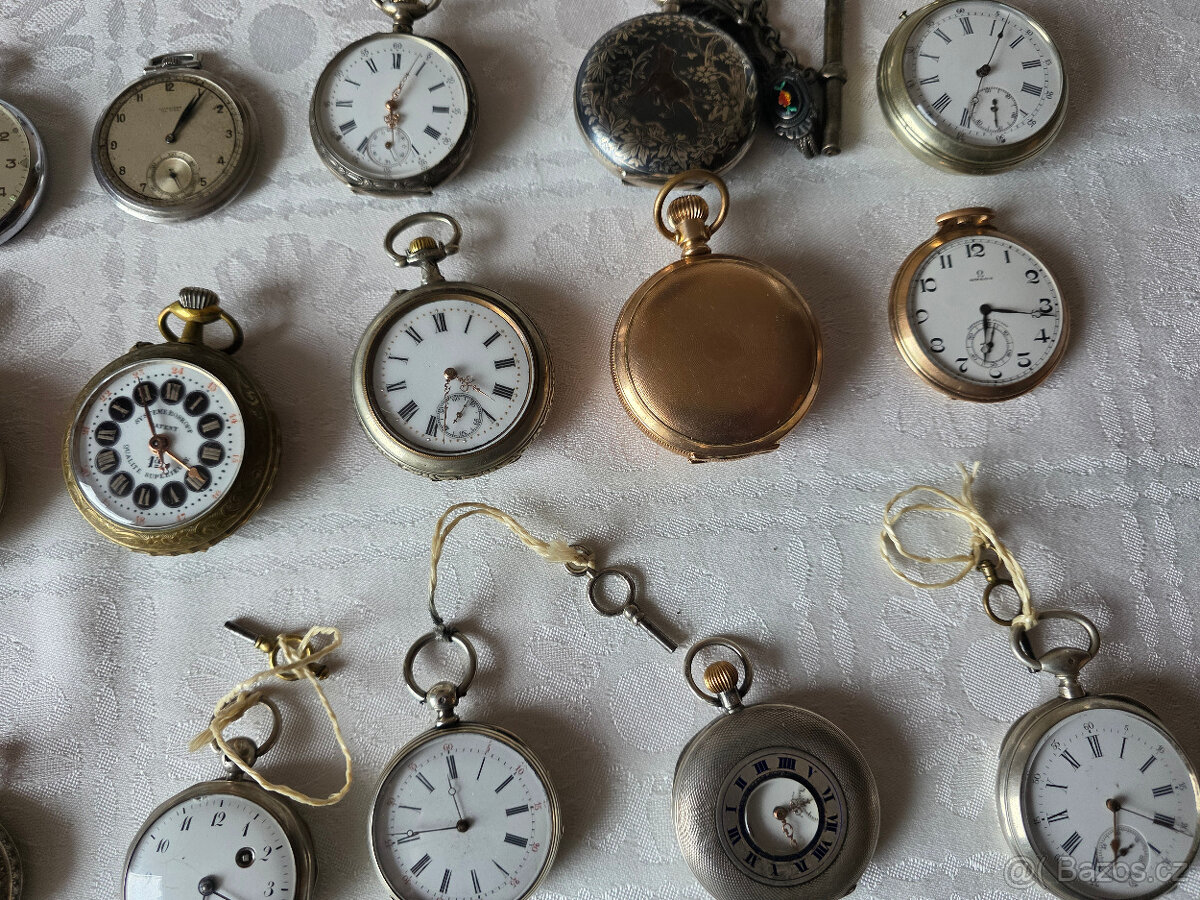 Staré kapesní hodinky. - 7
