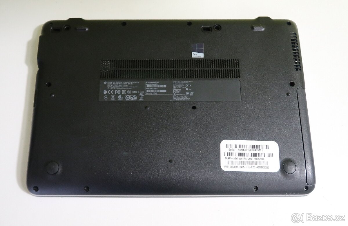 HP PROBOOK 650 G2 /i3-6100/8GB/SSD256GB/WEBCAM/WIN11/ZÁRUKA - 7