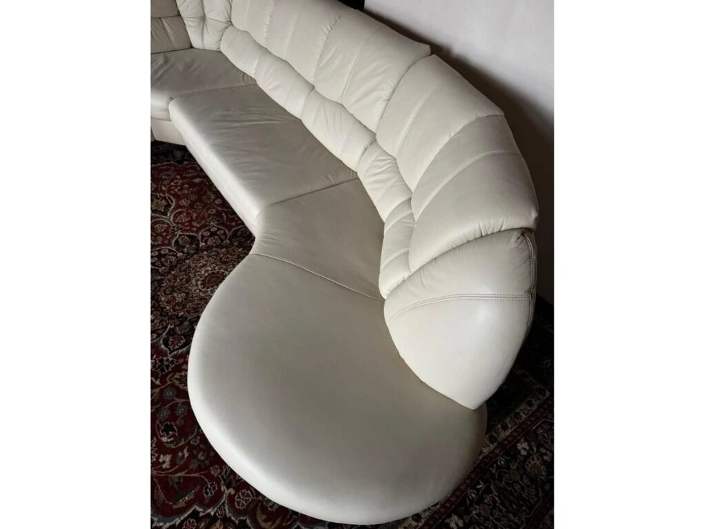 Rohová kožená sedací souprava, 3302 - 7