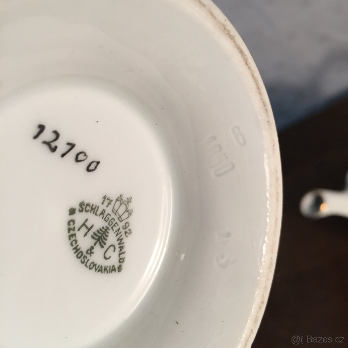 Stará konvice džbánek,cukřenka Schlaggenvald Slavkov - 7