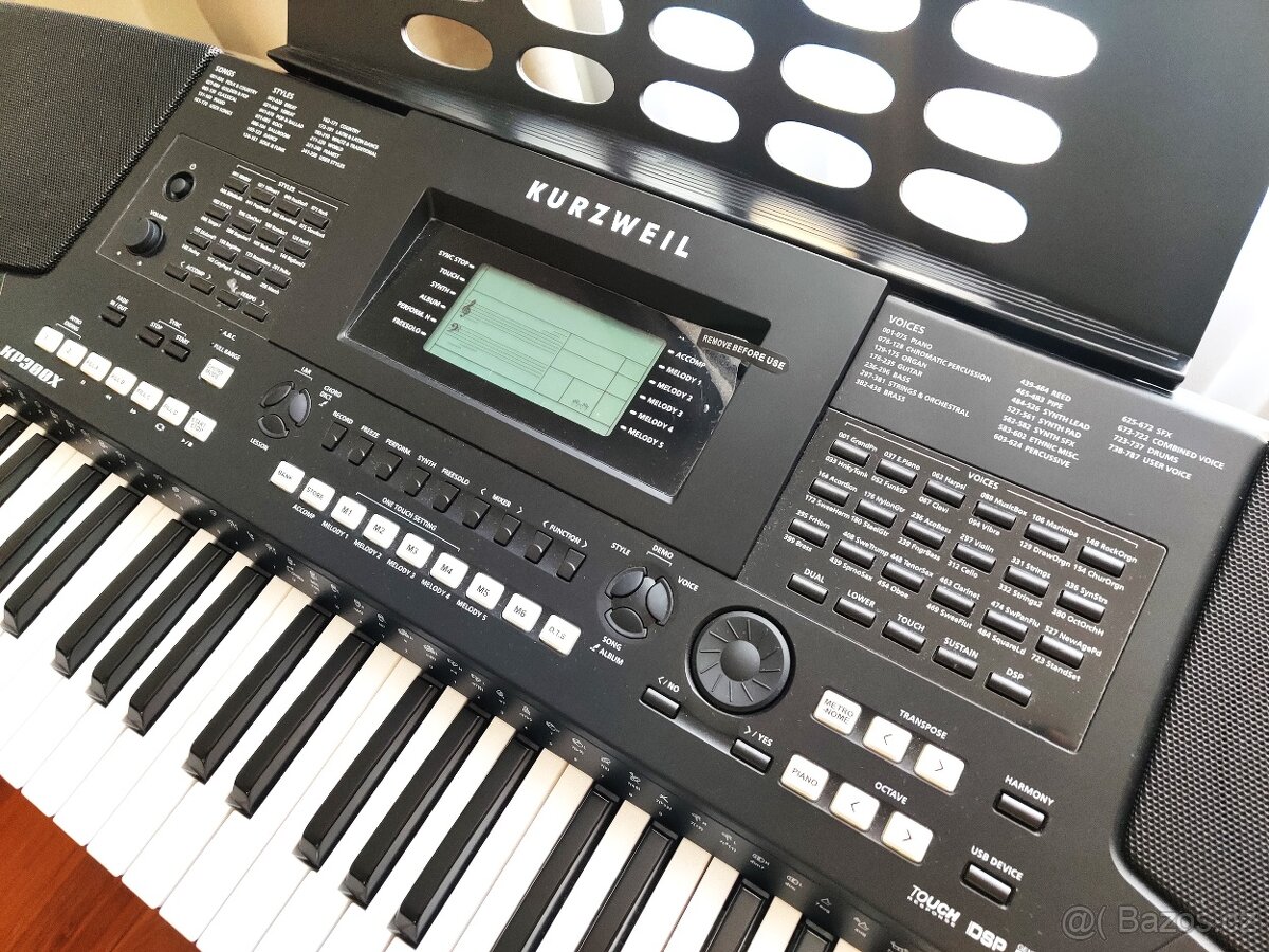 Kurzweil KP300X + K&M 18997 Al stojan + Bespeco SG8EX židle - 7