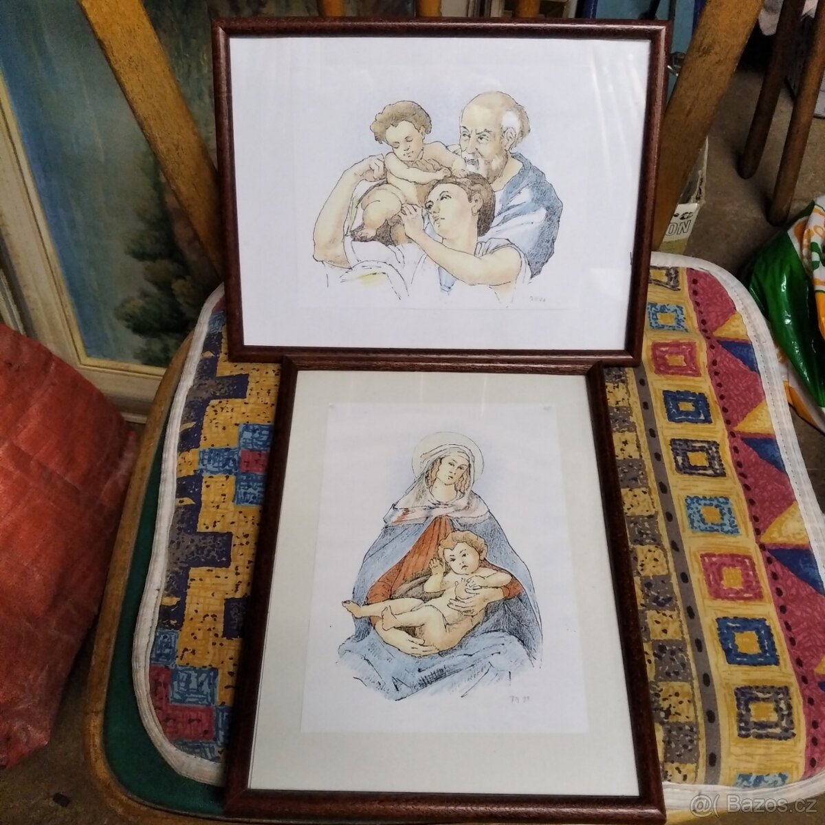 starozitne svate knihy obrazy tisky bisty - 7