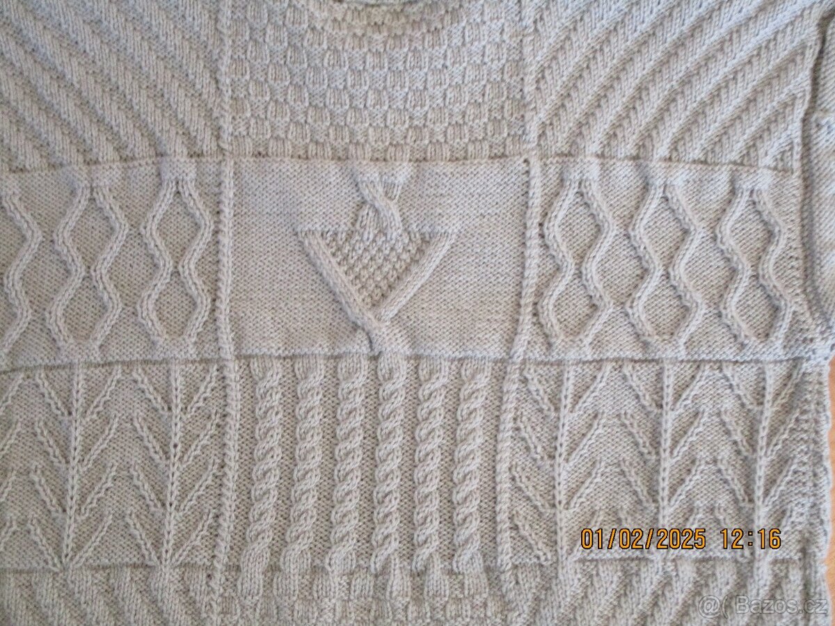 Pánský ručně pletený svetr - 7