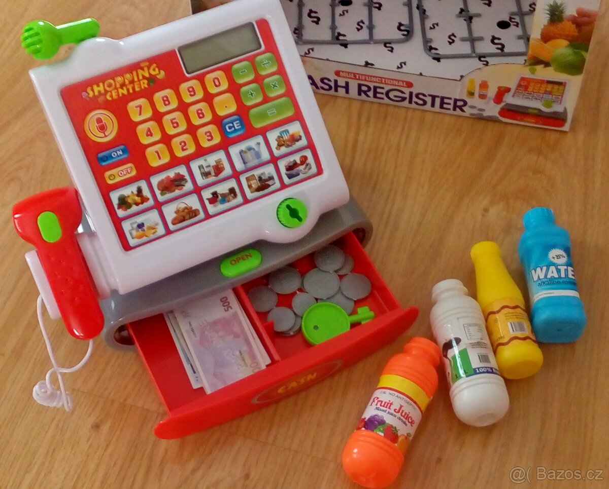 Hračky zajíček,panenky a pokladna - 7