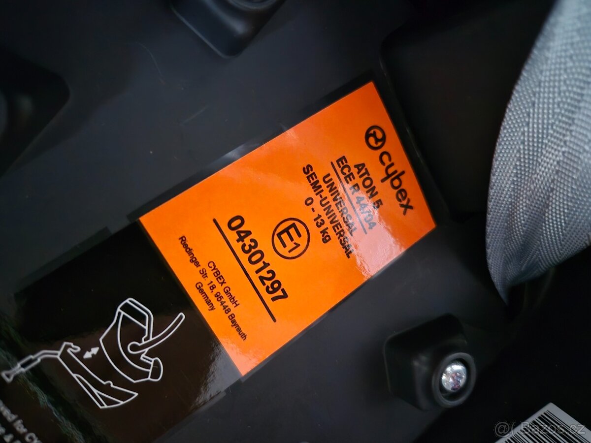 Dětská autosedačka Cybex Aton 5 – Soho Grey - 7