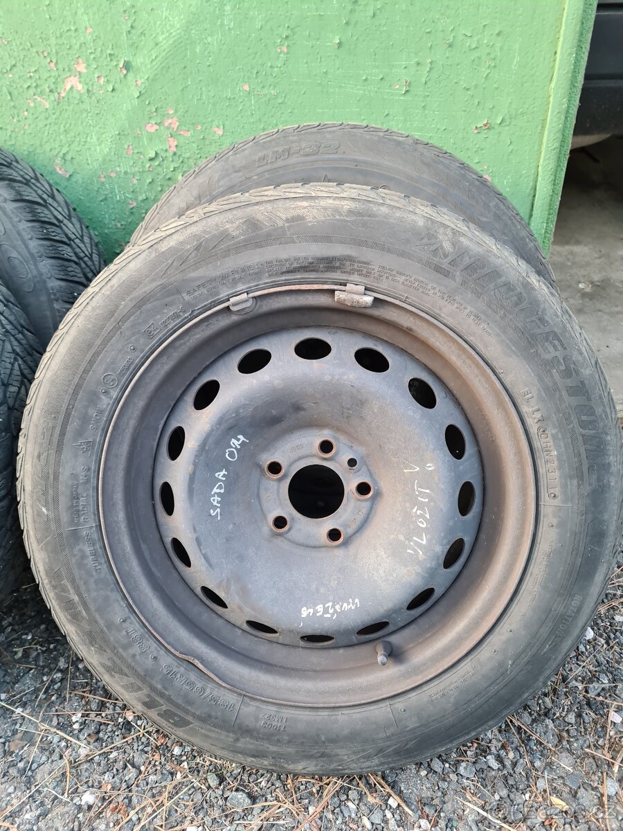 Prodám disky + gumy - zimní - 185/65 R15 - 7