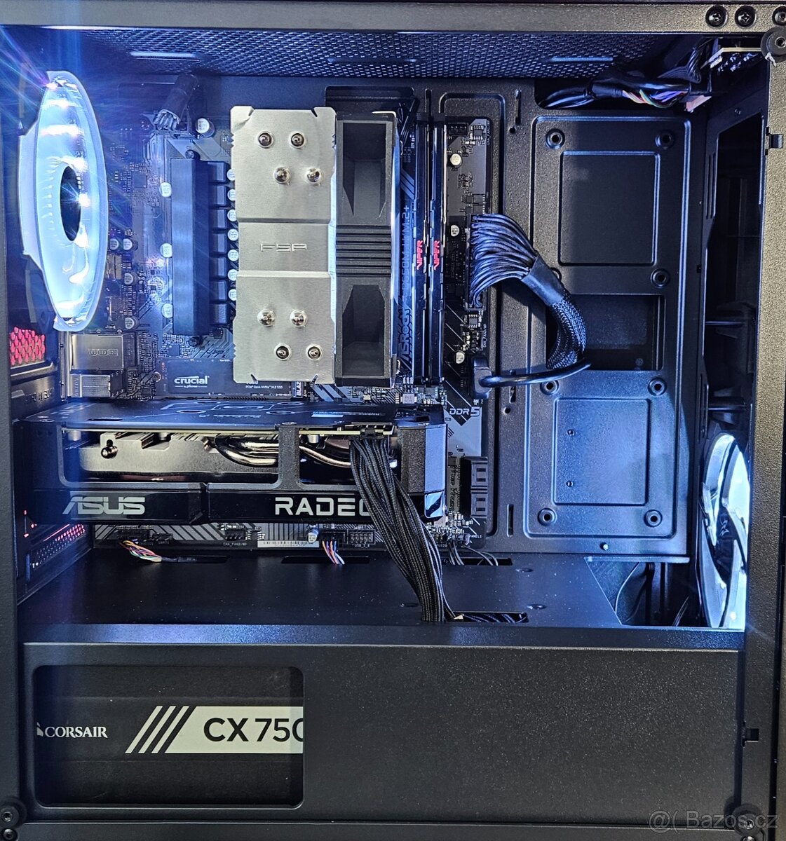 Malé herní PC na AM5– RX9060XT/7500F/B650M/32GB/850W/Win11 - 7