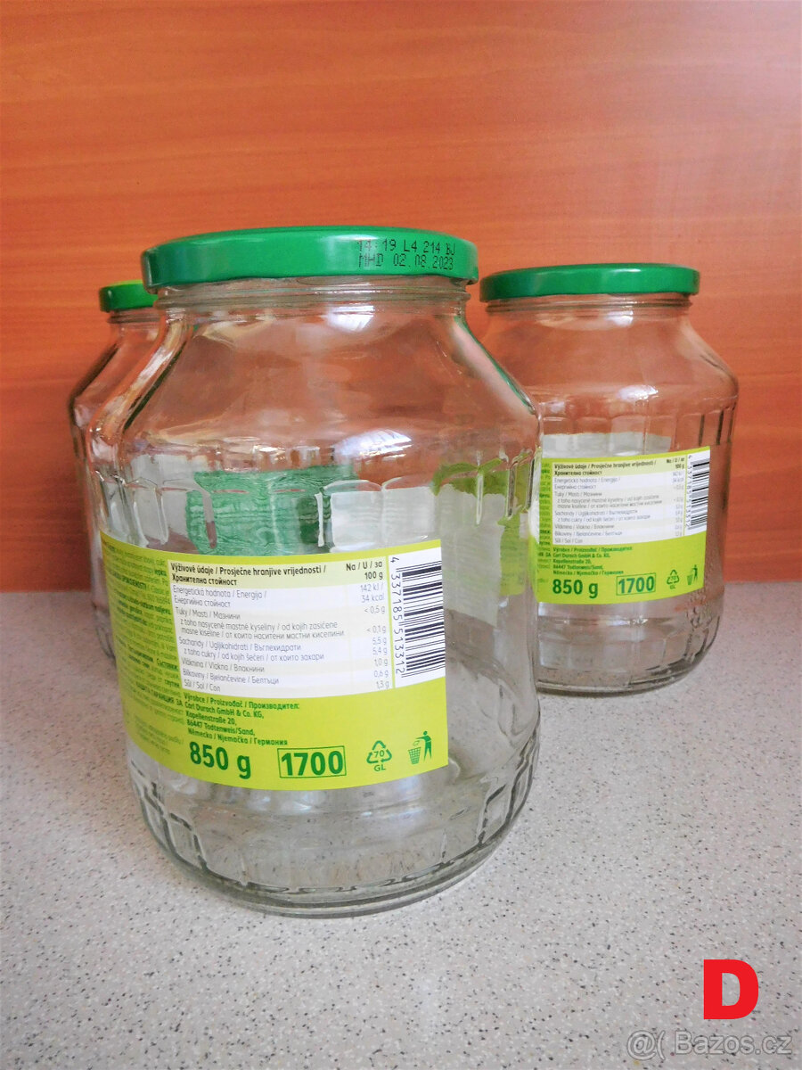 ZAVAŘOVACÍ SKLENICE ŠROUBOVACÍ S VÍČKEM - 7