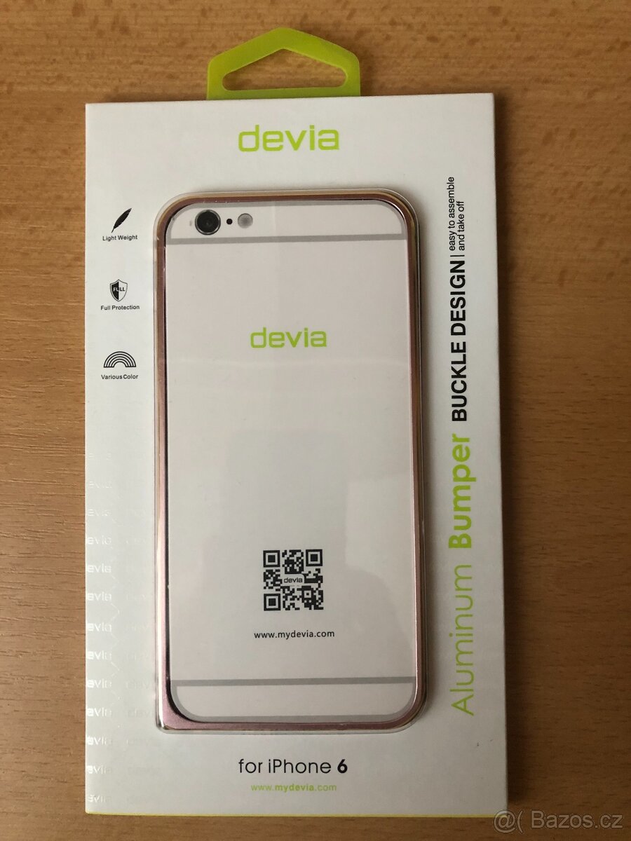 Růžový Hliníkový Rámeček pro iPhone 6/6s - 7