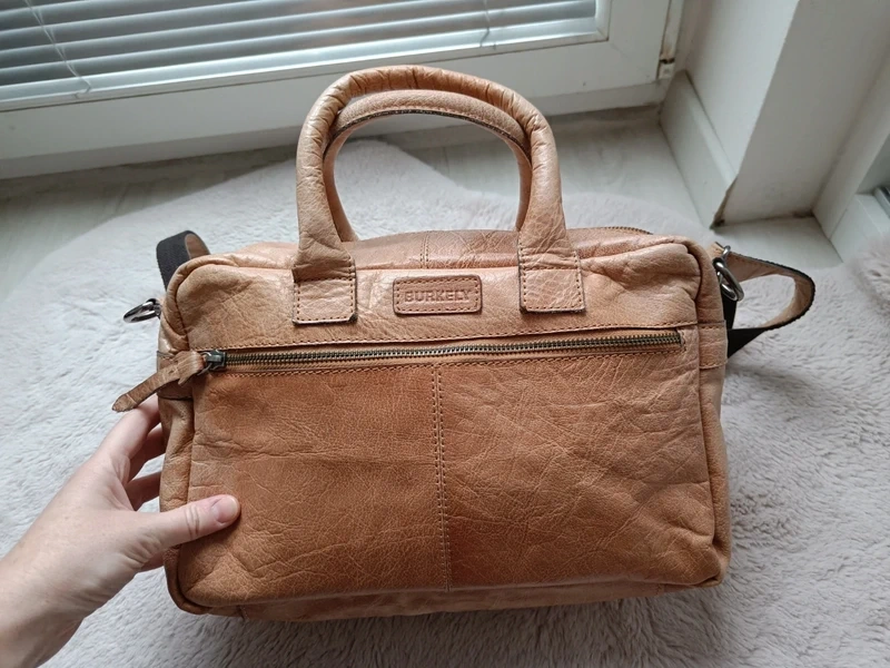 Kožená taška Burkely, unisex - nová - 7