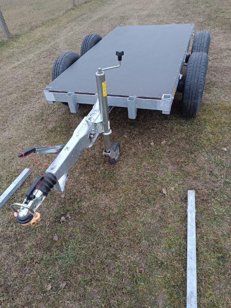 Novou bržděnou dvounápr. vlečku za malotraktor,traktor, - 7