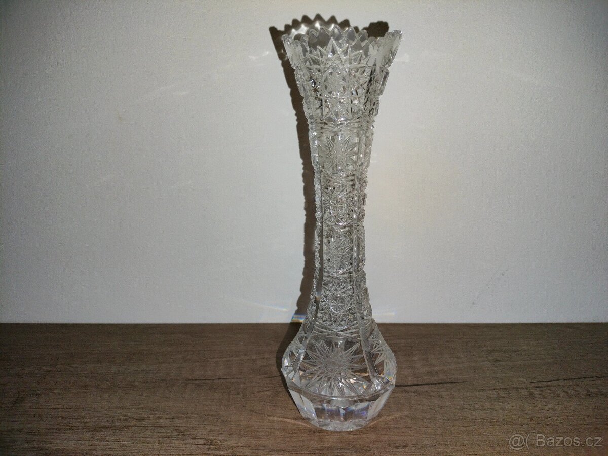 Broušená vázička 21 cm - 7