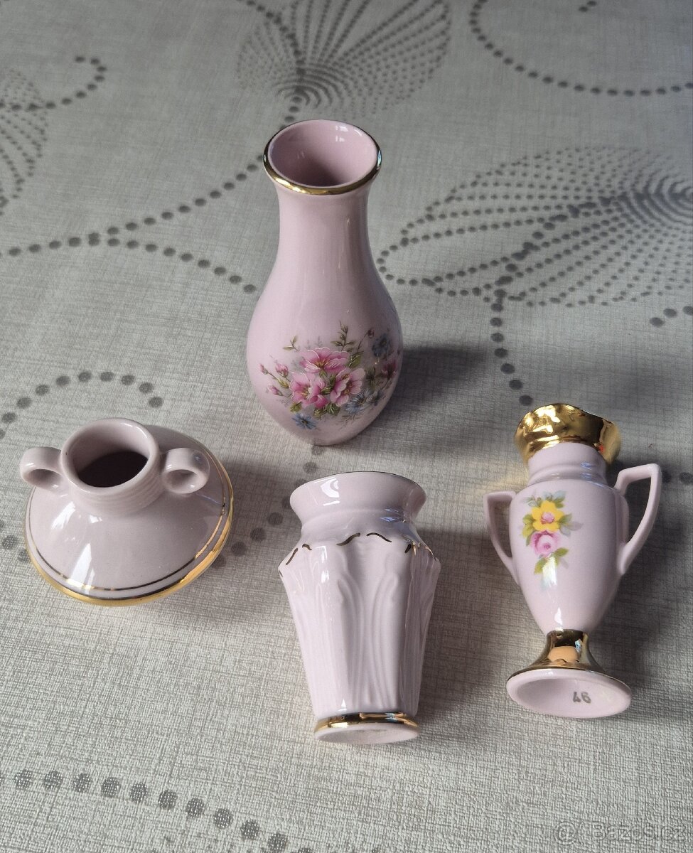 Růžový porcelán H&C Czech - 7