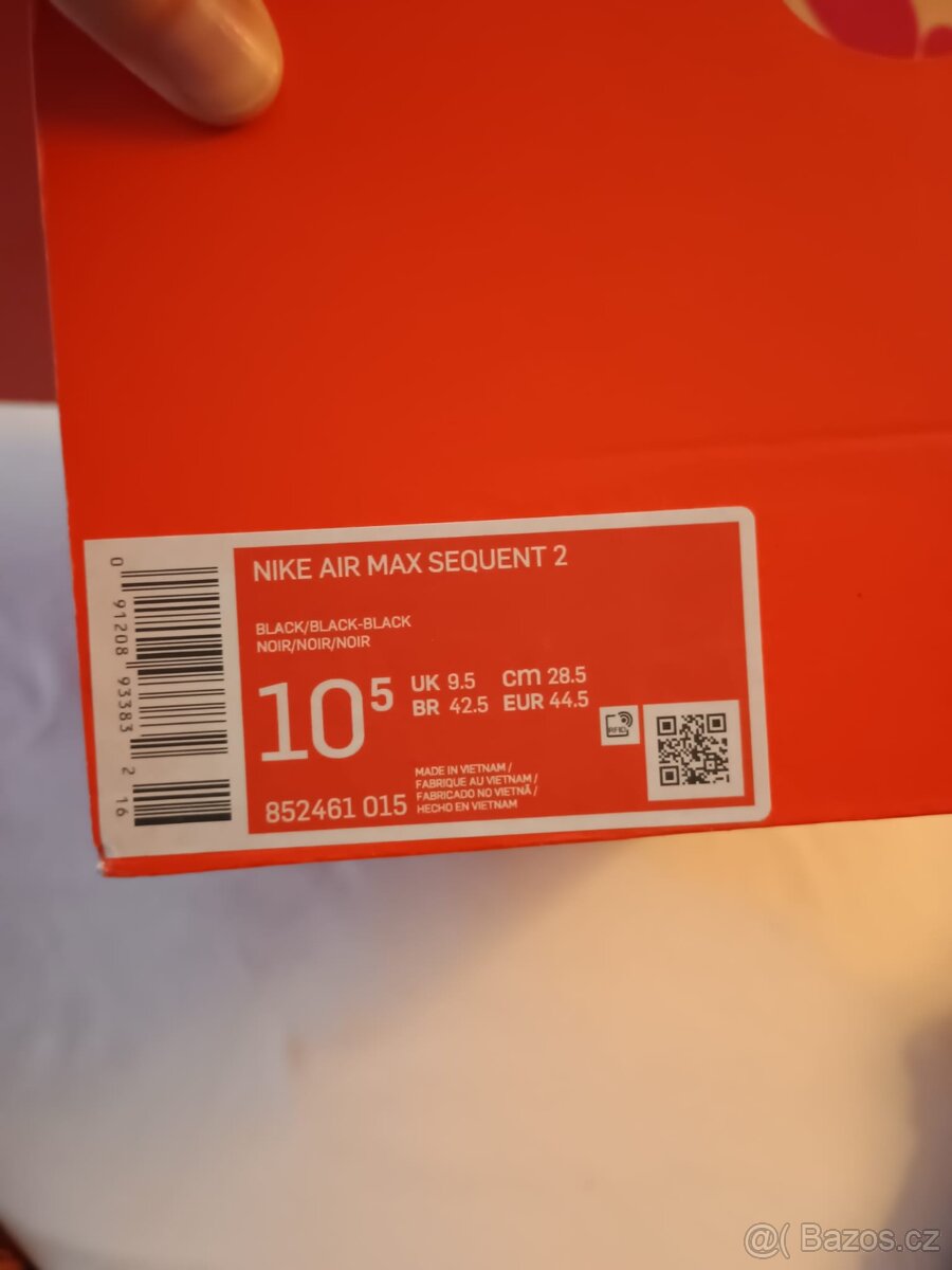 Boty Nike Air Max sequent 2 black - 7