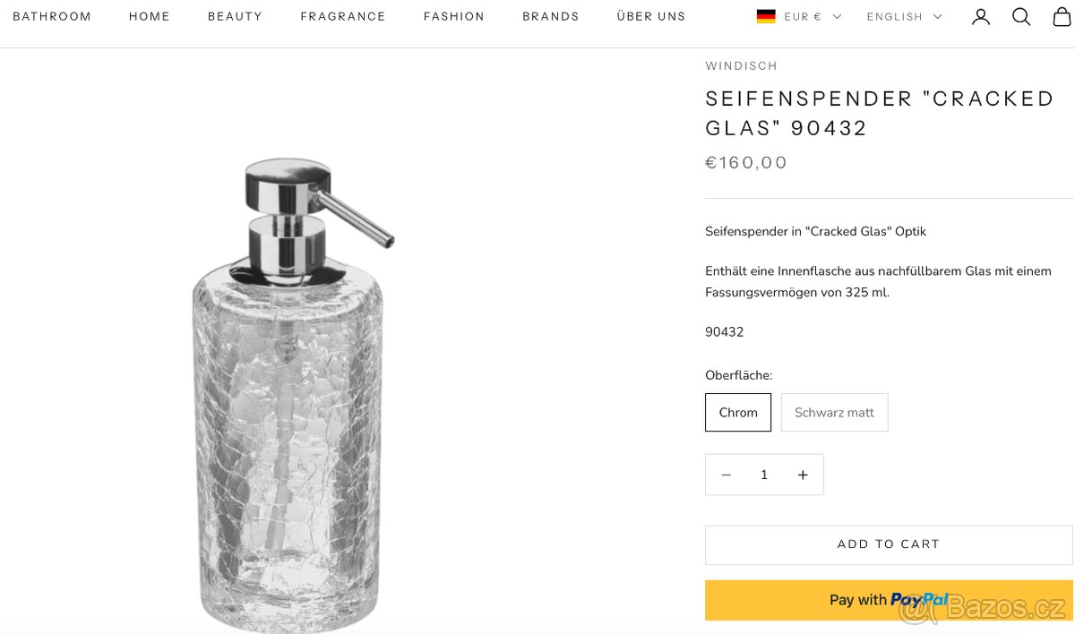 Dávkovač mýdla + dóza, materiál sklo, sleva 70% - 7