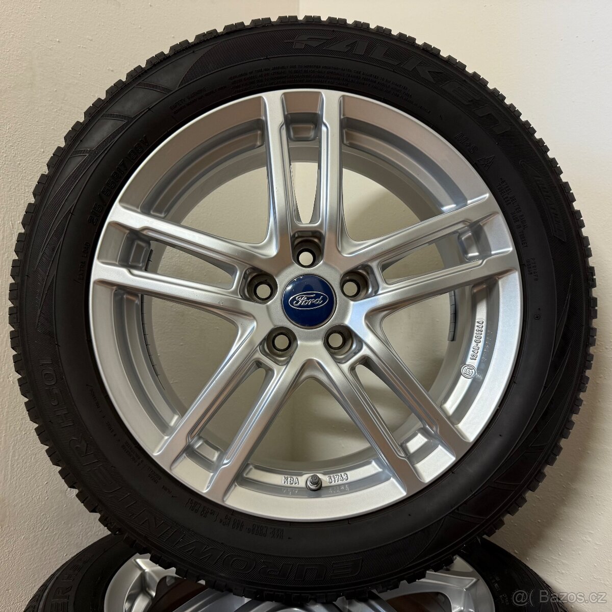 FORD FOCUS / PUMA 5x108 R17 ET47,5+ZIMNÍ 215/55R17 8,5/7mm - 7