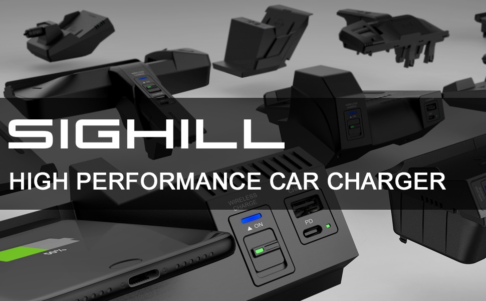 SIGHILL Dock M4CS pro BMW řady , Bezdrátová nabíječka do aut - 7