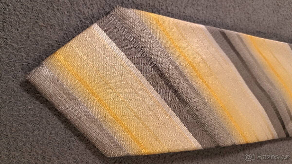 Kravaty - zelená, hnedá, žltá - 7