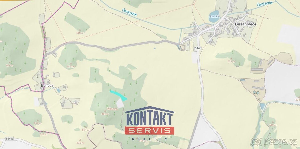 Prodej lesa 2 562 m², Bušanovice, ev.č. VŠ-7821 - 7