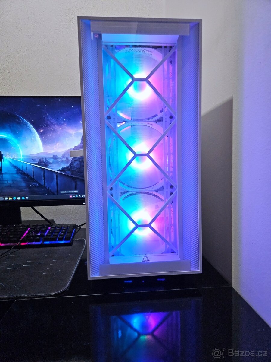 🔥 Bílé herní PC Ryzen 5|RX5700XT|16GB|1TB SSD|WiFi|ARGB - 7