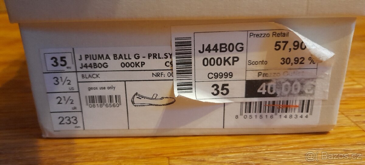 Nové dívčí kožené baleriny Geox respira v.35 - 7