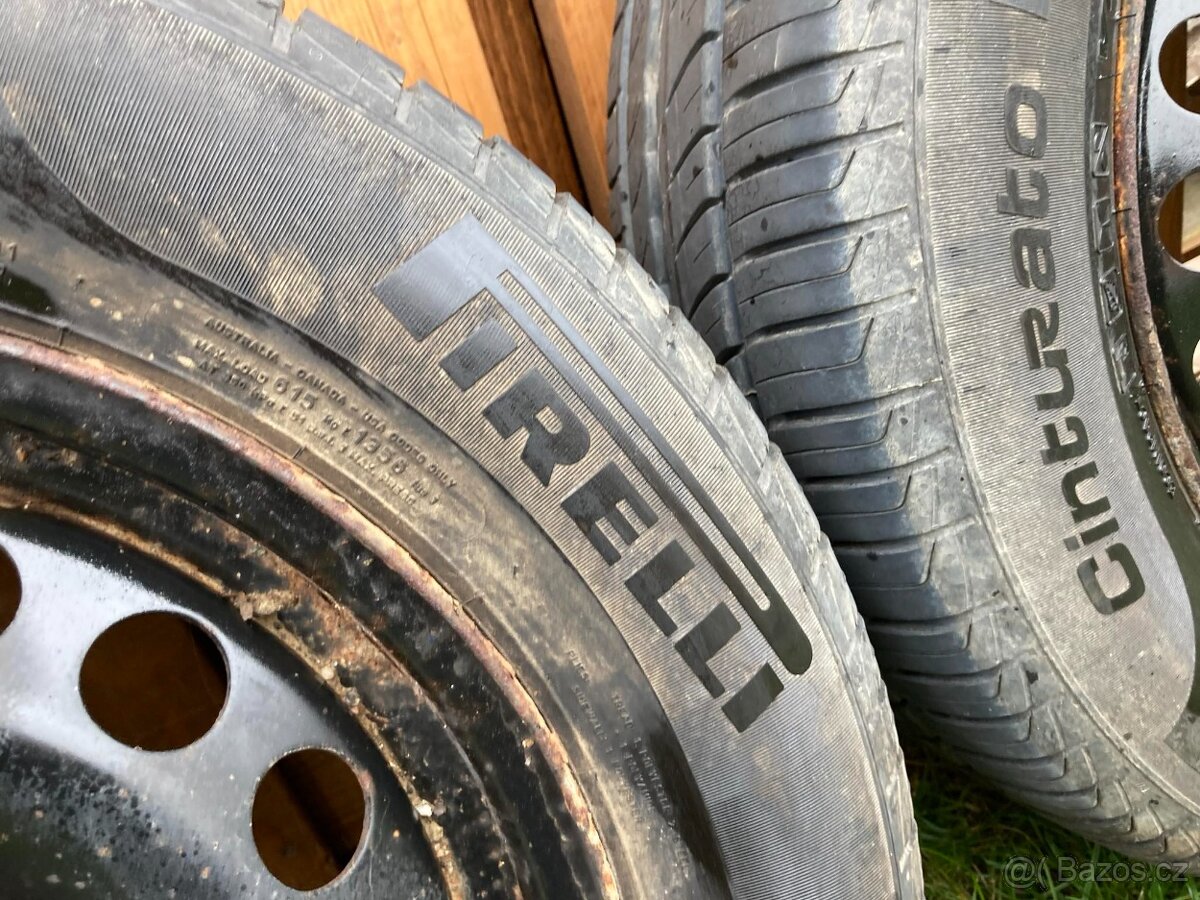 Pneu + disk 5x112 Pirelli Cinturato P1 195/65 R15 - 7