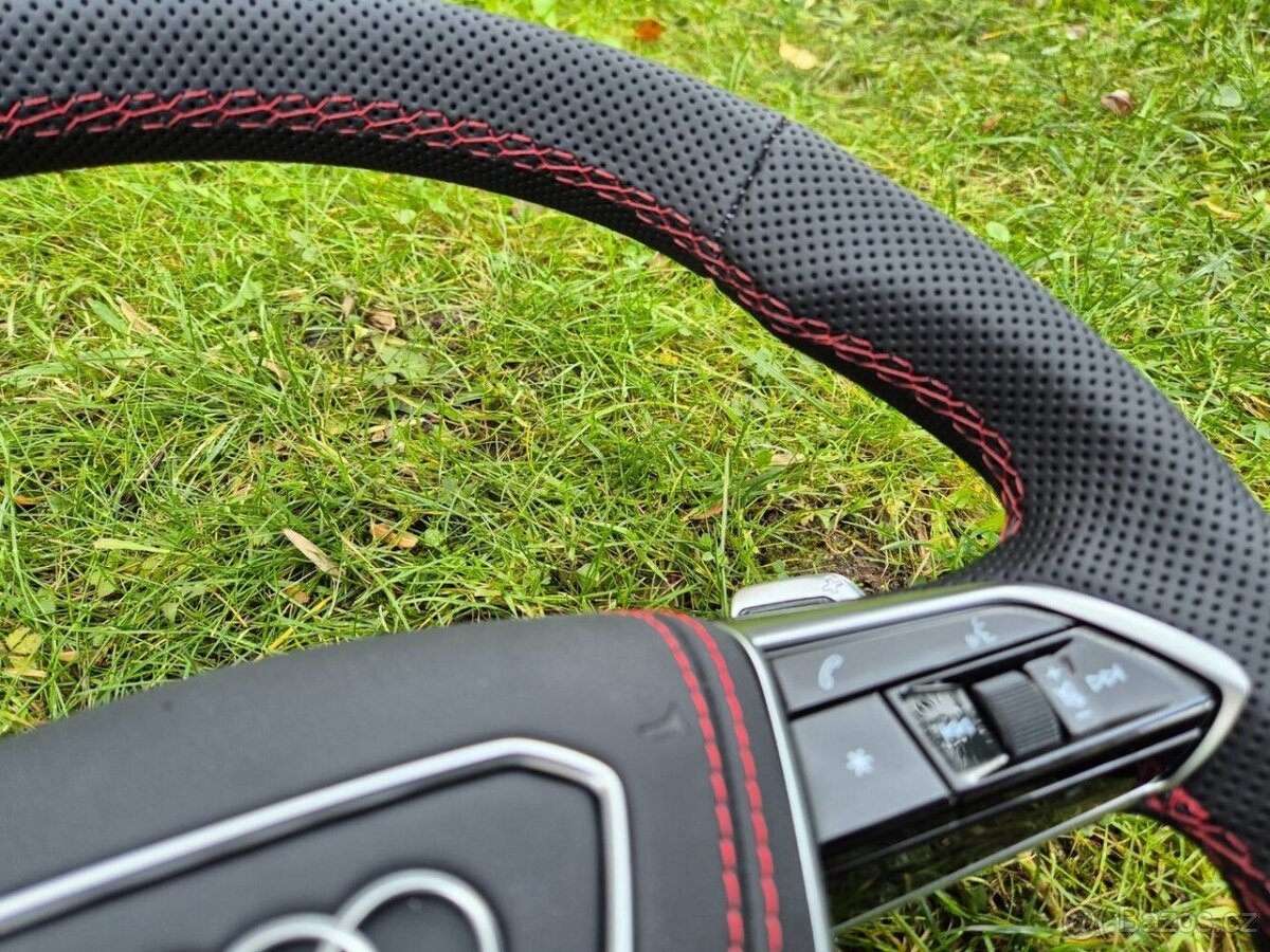 AUDI A6 A7 4K A8 D5 E-TRON SPORTOVY VOLANT - vyhrievany - 7