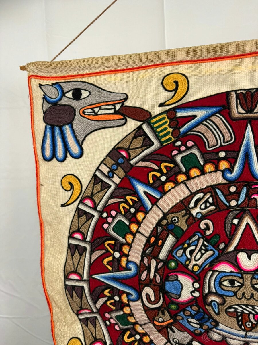 Ručně vyšívaný mexický textil (602011) - 7