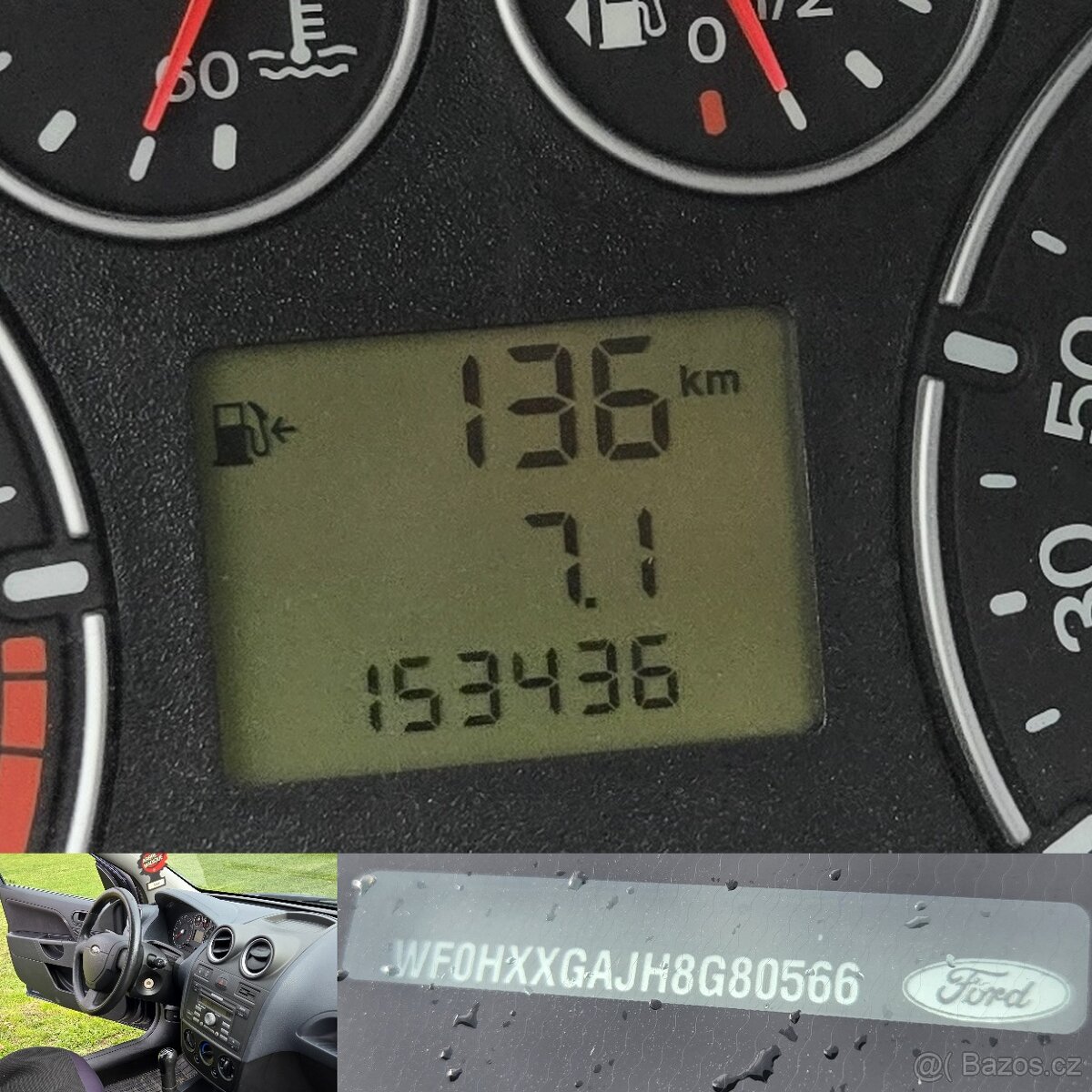 FORD FIESTA 1,3 8v 2008 KLIMATIZACE , VÝHŘEVY SKLA I SEDADE - 7